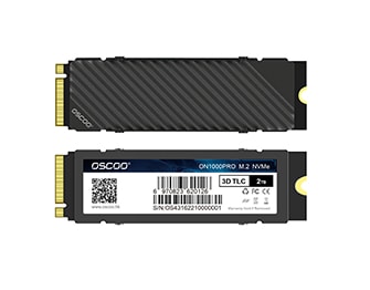 M.2 NVMe PCIe Gen4.0*4 2280 SSD with Heatsink