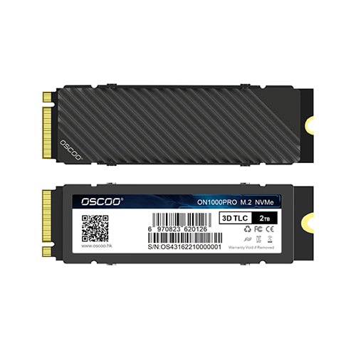 M.2 NVMe PCIe Gen4.0*4 2280 SSD with Heatsink