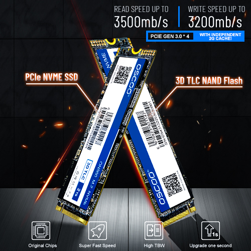 NVMe PCIe Gen3 SSD M.2 2280 Solid State Drive